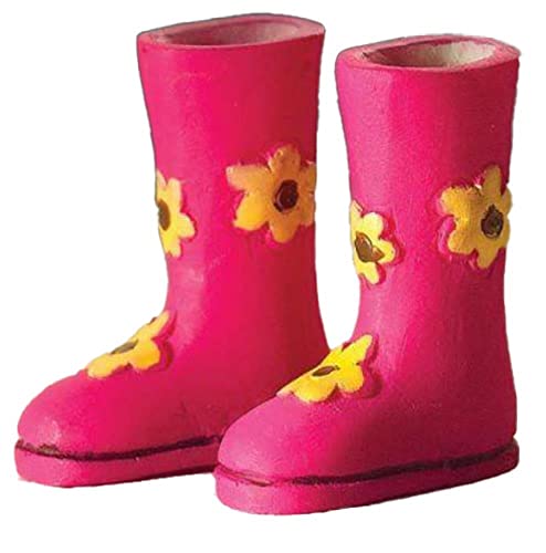 Melody Jane Dolls Houses Dollhouse Gummistiefel, Blumendesign, Miniatur-Gartenzubehör, 1:12, Rosa Melody Jane Dolls Houses Dollhouse Gummistiefel, Blumendesign, Miniatur-Gartenzubehör, 1:12, Rosa von Melody Jane Dolls Houses