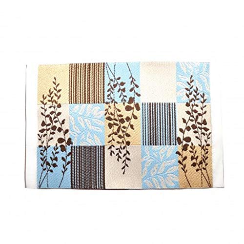 Puppenhaus Blau Braune Und Beige Modern Teppich Matte Miniatur Zubehör 1:12 Maßstab von Melody Jane