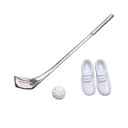 Melody Jane Puppenhaus Golf Club Ball & Schuhe Miniatur 1:12 Maßstab Spiel Set Zubehör von Melody Jane