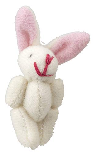Melody Jane Puppenhaus Weiß Bunny Kuscheltier Groß Teddy Miniatur Kinderzimmer Laden Zubehör von Melody Jane