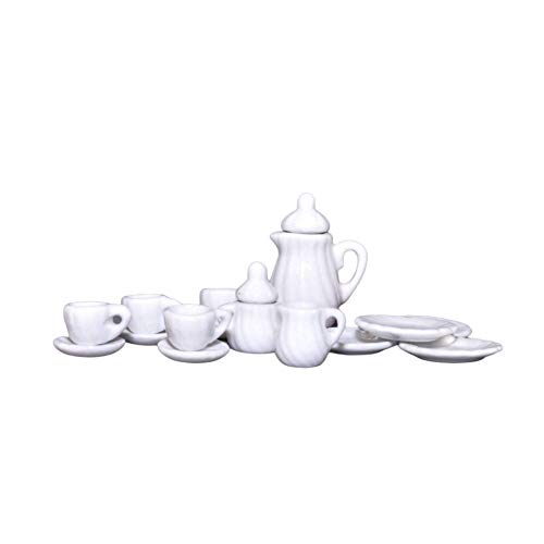 Melody Jane Puppenhaus Weiß Kaffee Topf & Becher Set Miniatur Küche Cafe Speisezimmer Zubehör Melody Jane Puppenhaus Weiß Kaffee Topf & Becher Set Miniatur Küche Cafe Speisezimmer Zubehör von Melody Jane