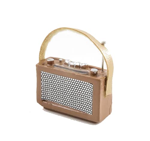 Melody Jane Puppenhaus 1960's Coffee Gold Transistor Radio-miniatur 1:12 Maßstab Zubehör von Melody Jane Dolls Houses