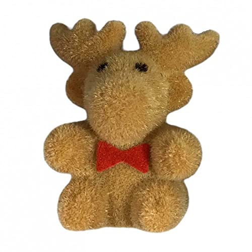 Melody Jane Puppenhaus Flock Teddy Rentier Miniatur Weihnachten Spielzeug Shop Kinderzimmer Zubehör von Melody Jane