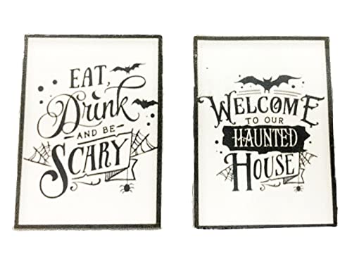 Melody Jane Dolls House Halloween Poster Black & White Miniatur Zubehör 1:12 von Melody Jane
