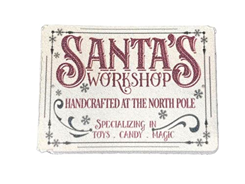 Melody Jane Dolls House Santa's Workshop Bild Poster Miniatur Wanddekoration Zubehör 1:12 von Melody Jane
