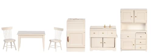 Melody Jane Dolls Houses Dollhouse Old Fashioned Küchenmöbel-Set, Holz, 6-teilig, Miniatur 1:12 Melody Jane Dolls Houses Dollhouse Old Fashioned Küchenmöbel-Set, Holz, 6-teilig, Miniatur 1:12 von Melody Jane