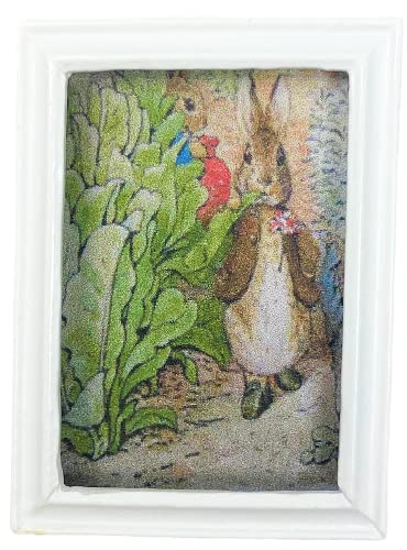 Melody Jane Dolls Houses Puppenhaus Benjamin Button Beatrix Potter Bild klein weiß Rahmen Zubehör von Melody Jane
