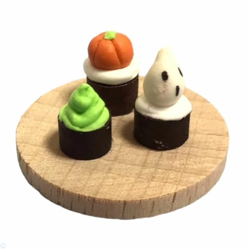 Melody Jane Dolls Houses Puppenhaus Halloween Cup Cakes on Board Ghost Pumpkin Monster Treats 1:12 Essen Melody Jane Dolls Houses Puppenhaus Halloween Cup Cakes on Board Ghost Pumpkin Monster Treats 1:12 Essen von Melody Jane