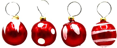 Melody Jane Miniatur-Weihnachtsbaumschmuck, Motiv: Puppenhaus, Rot und Weiß von Town Square Miniatures