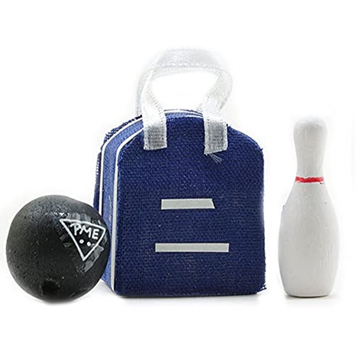 Melody Jane Neu Puppenhaus Miniatur 1:12 Maßstab Zubehör Bowling Tasche Ball & Kegel Set von Melody Jane