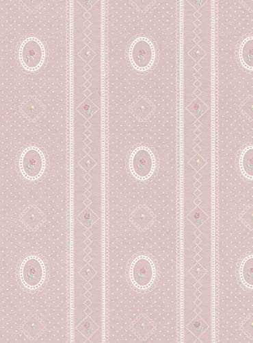 Melody Jane Puppenhäuser Cameo Streifen Reverse Grau Miniatur Druck Tapete 3 von Melody Jane