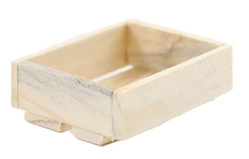 Melody Jane Puppenhaus, blankes Holz, Obstkiste, leer, Miniatur-Shop, Küchenzubehör Melody Jane Puppenhaus, blankes Holz, Obstkiste, leer, Miniatur-Shop, Küchenzubehör von Melody Jane