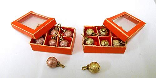 Melody Jane Puppenhaus 2 Töpfe Weihnachten Weihnachtskugeln Dekorationen Miniatur Weihnachten Zubehör von Melody Jane