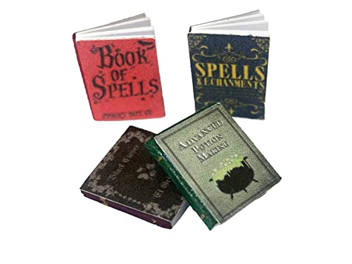 Melody Jane Puppenhaus 4 Spell gebundene Bücher mit Seiten Miniatur Halloween Zubehör 1:12 Melody Jane Puppenhaus 4 Spell gebundene Bücher mit Seiten Miniatur Halloween Zubehör 1:12 von Melody Jane