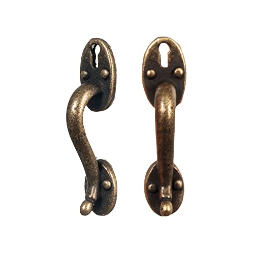 Melody Jane Puppenhaus Antik Miniatur Maßstab 1:12 Metall Türgriffe 26 mm Bronze Melody Jane Puppenhaus Antik Miniatur Maßstab 1:12 Metall Türgriffe 26 mm Bronze von Melody Jane