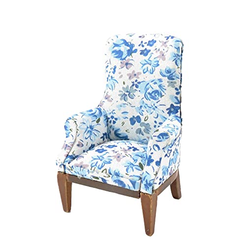 Melody Jane Puppenhaus Blau Blumenmuster Walnuss Kamin Sessel Miniatur Wohnzimmer Möbel Melody Jane Puppenhaus Blau Blumenmuster Walnuss Kamin Sessel Miniatur Wohnzimmer Möbel von Melody Jane