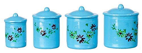 Melody Jane Puppenhaus Blau Kanister Set Fleur Miniatur 1:12 Küchenzubehör Melody Jane Puppenhaus Blau Kanister Set Fleur Miniatur 1:12 Küchenzubehör von Melody Jane