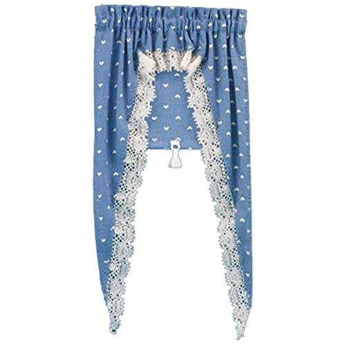 Melody Jane Puppenhaus Blau Tiffany Herz Vorhänge Miniatur Fenster Zubehör Melody Jane Puppenhaus Blau Tiffany Herz Vorhänge Miniatur Fenster Zubehör von Melody Jane