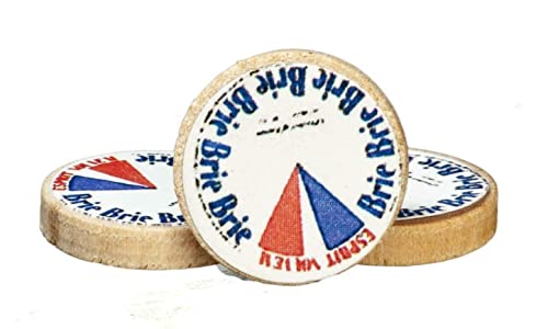 Melody Jane Puppenhaus Brie Käse Set Mit 3 Miniatur Esszimmer Essen Laden Zubehör von Melody Jane