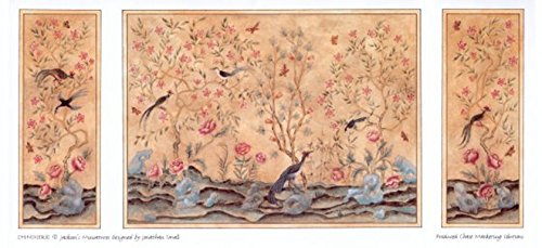 Melody Jane Puppenhaus Chinoiserie Miniatur Druck 1:24 Maßstab Tapete Paneele von Melody Jane