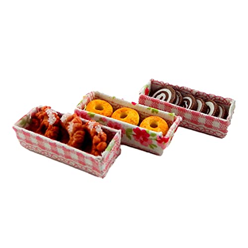 Melody Jane Puppenhaus Display Schachteln Donuts & Kuchen Miniatur Bäckerei Geschäft-zubehör von Melody Jane