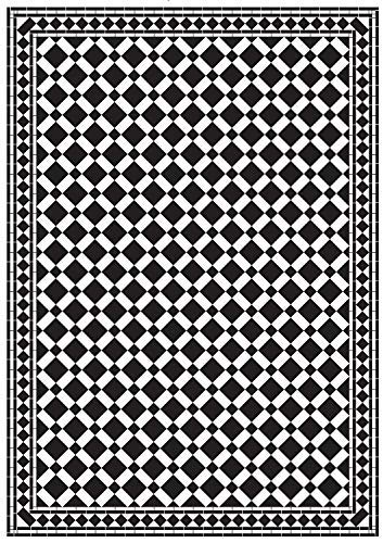 Melody Jane Puppenhaus Emporium Mono Viktorianisch Fliese Boden Schwarz & Weiß Glänzend Karte Blatt von Melody Jane