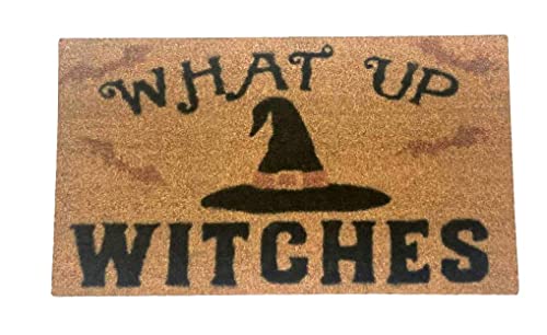 Melody Jane Puppenhaus Fußmatte "What Up Witches" Halloween Miniatur Hall Step Zubehör von Melody Jane