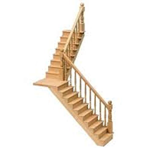 Melody Jane Puppenhaus Gerade oder Abgewinkelt Treppe & Landung Set Miniatur DIY Holz Treppe Melody Jane Puppenhaus Gerade oder Abgewinkelt Treppe & Landung Set Miniatur DIY Holz Treppe von Melody Jane