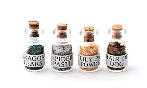 Melody Jane Puppenhaus Hexen Potion Spell Zutaten in Gläser 1:12 Halloween Zubehör von Melody Jane