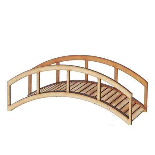 Melody Jane Puppenhaus Holz Teich Brücke Miniatur Landschaftsbau 1:12 Gartenzubehör von Melody Jane