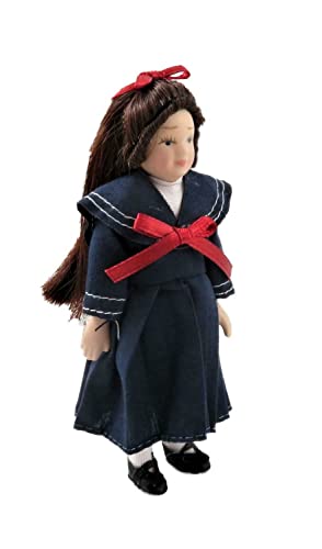 Melody Jane Puppenhaus Kleines Mädchen in Matrose Kleid 1:12 Maßstab Miniatur Porzellan Menschen von Melody Jane