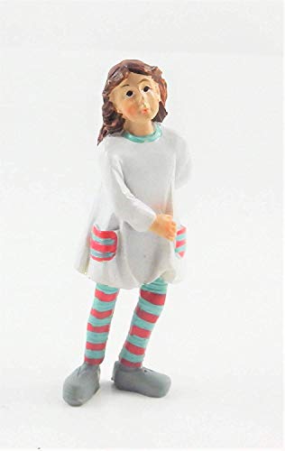 Melody Jane Puppenhaus Menschen Modern Kleine Mädchen in Gestreifte Strumpfhose Harzfigur von Melody Jane