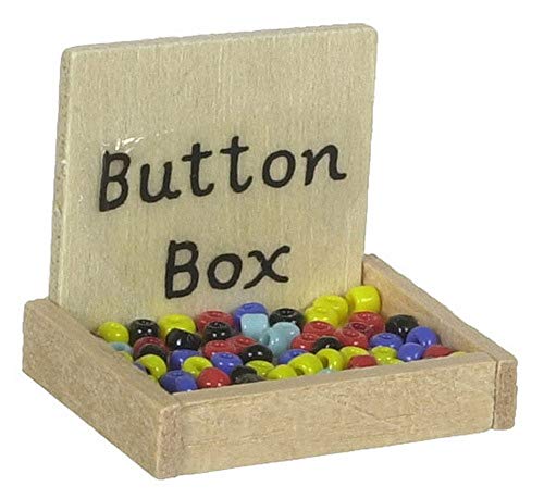 Melody Jane Puppenhaus Miniatur 1:12 Nähen Zimmer Schneider Geschäft-zubehör Knopf Box von Melody Jane