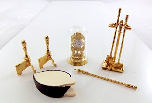 Melody Jane Puppenhaus Miniatur 1:12 Viktorianisch Companion Ornament Kamin Zubehör Set von Melody Jane