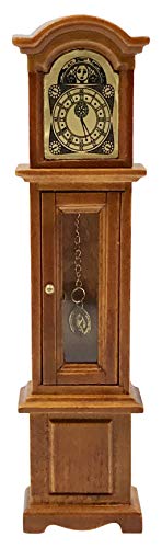 Melody Jane Puppenhaus Miniatur Holz Flur Möbel Nussbaum Standuhr von Melody Jane