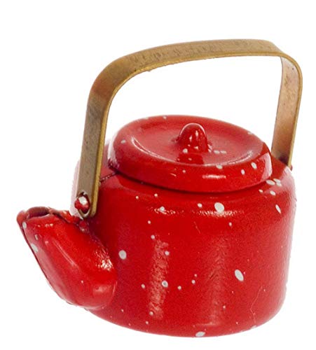 Melody Jane Puppenhaus Miniatur Küchenzubehör Rot Wasserkocher 085 von Melody Jane