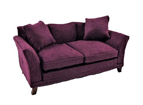 Melody Jane Puppenhaus Modern Violett Sofa Zeitgenössisch Wohnzimmer Möbel von Melody Jane