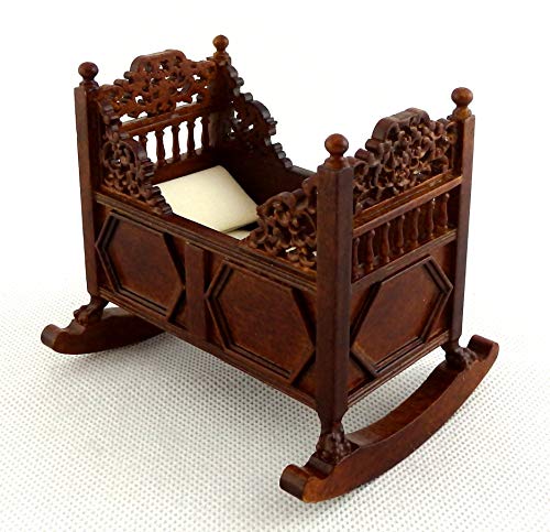 Melody Jane Puppenhaus Nussbaum Tudor Schaukelwiege Gitterbett Wiege feine Qualität Kinderzimmer Möbel Melody Jane Puppenhaus Nussbaum Tudor Schaukelwiege Gitterbett Wiege feine Qualität Kinderzimmer Möbel von Melody Jane
