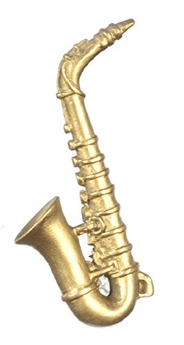 Melody Jane Puppenhaus Saxophon Miniatur 1:12 Maßstab Musik Zimmer Zubehör von Melody Jane