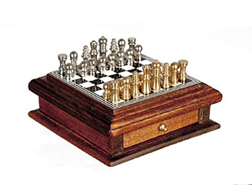 Melody Jane Puppenhaus Schach mit Holz Aufbewahrung Schublade Miniatur Zubehör Melody Jane Puppenhaus Schach mit Holz Aufbewahrung Schublade Miniatur Zubehör von Melody Jane