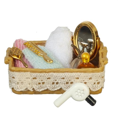 Melody Jane Puppenhaus-Schminkset im Korb, Haartrockner usw. Badezimmer-Schlafzimmer-Zubehör 1:12 Melody Jane Puppenhaus-Schminkset im Korb, Haartrockner usw. Badezimmer-Schlafzimmer-Zubehör 1:12 von Melody Jane