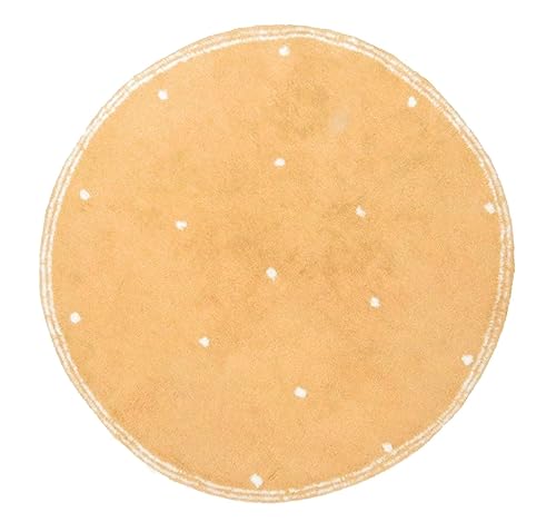 Melody Jane Puppenhaus-Teppich, rund, Gold & Weiß, moderne Bodenmatte, 1:12, Zubehör, bedruckte Karte Melody Jane Puppenhaus-Teppich, rund, Gold & Weiß, moderne Bodenmatte, 1:12, Zubehör, bedruckte Karte von Melody Jane