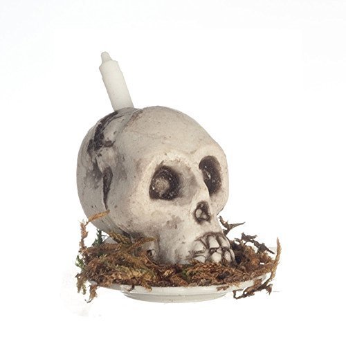 Melody Jane Puppenhaus Totenkopf Kerze Miniatur Makaberes Halloween Zubehör Melody Jane Puppenhaus Totenkopf Kerze Miniatur Makaberes Halloween Zubehör von Melody Jane