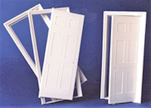 Melody Jane Puppenhaus Weiß Kunststoff 6 Panel Innen Tür Bastler DIY 1:24 Maßstab Melody Jane Puppenhaus Weiß Kunststoff 6 Panel Innen Tür Bastler DIY 1:24 Maßstab von Melody Jane