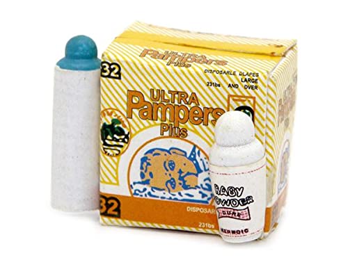 Melody Jane Puppenhaus Windeln Pulver & Flasche Baby Products Miniatur Zubehör Melody Jane Puppenhaus Windeln Pulver & Flasche Baby Products Miniatur Zubehör von Melody Jane
