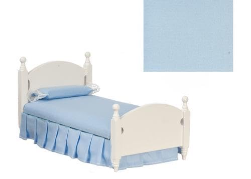 Puppenhaus Einzelbett Weiß Holz Schlafzimmermöbel 1:12 Maßstab Miniatur von Melody Jane