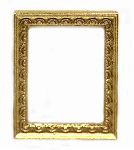Melody Jane Puppenhaus Klein Leerer Kunstvolles Gold Bild Gemälde Rahmen Miniatur Zubehör von Melody Jane