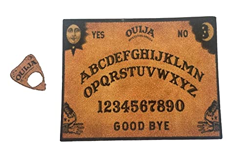 Puppenhaus Ouija Brett mit Planchette Miniaturspiele Halloween Zubehör 1:12 von Melody Jane