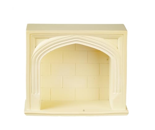 Puppenhaus Tudor Kamin Creme Harz Maßstab 1:12 Miniatur von Melody Jane