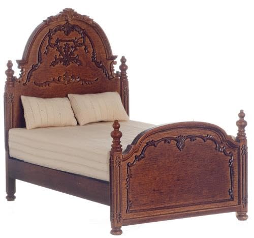 Puppenhaus York Bett Walnuss viktorianische Schlafzimmermöbel Platinum Miniatur 1:12 Puppenhaus York Bett Walnuss viktorianische Schlafzimmermöbel Platinum Miniatur 1:12 von Melody Jane